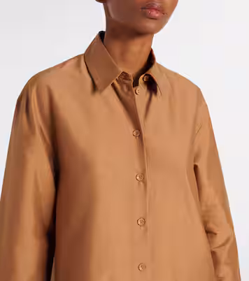 Max Mara - Sella - Robe chemise en coton mélangé