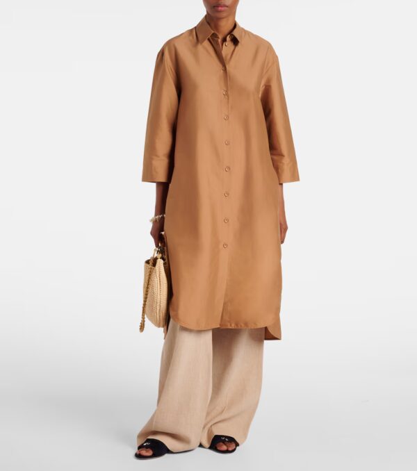 Max Mara - Sella - Robe chemise en coton mélangé - Image 2