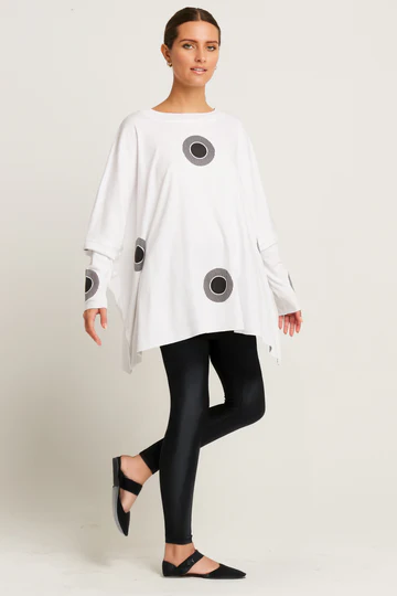 Tee-shirt swing oversize en coton Pima Spotlight