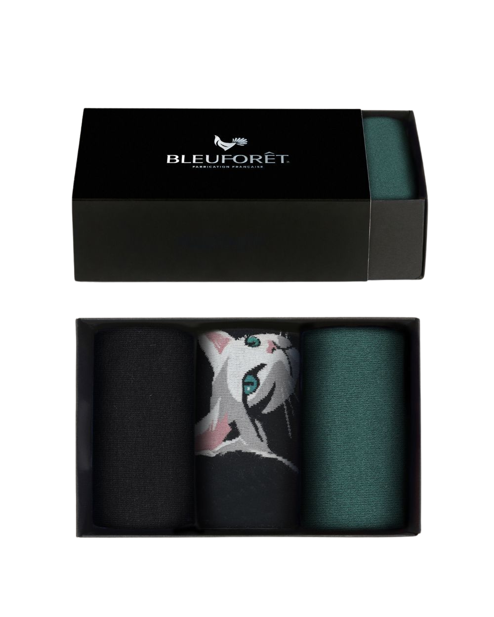 Cotton Sock Set with Cat Motif