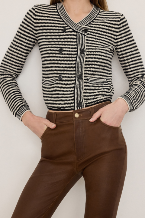 Le cardi court - Noir Multi