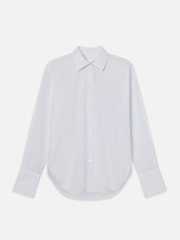 La chemise classique en seersucker chambray clair multi