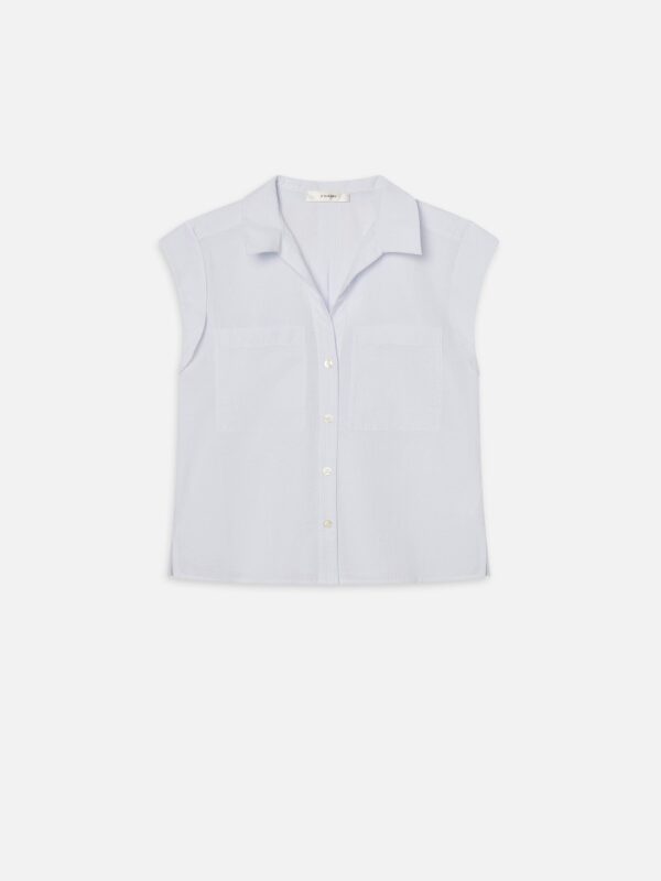 La chemise décontractée en seersucker chambray clair multi