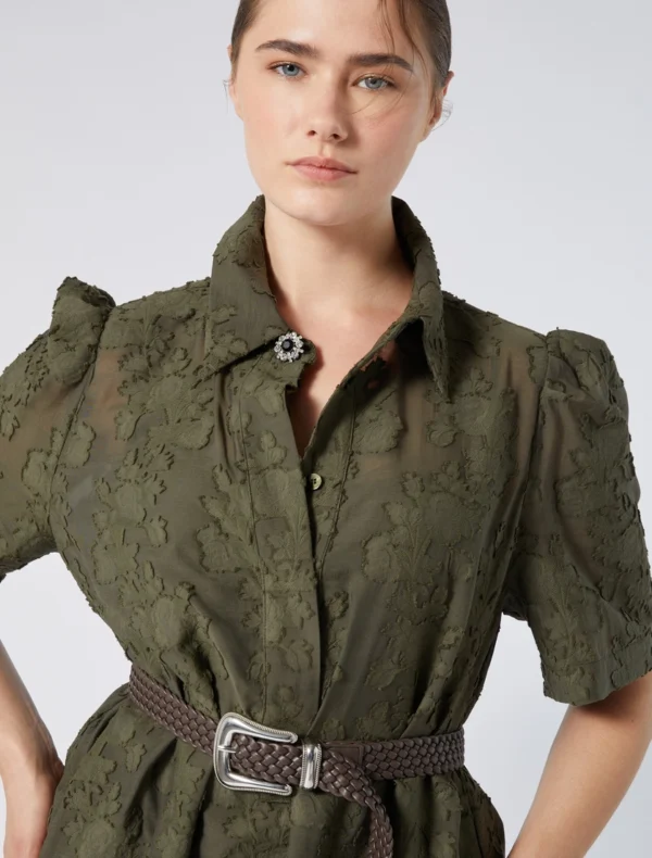 Marina Rinaldi - Robe chemise en fil coupé - Image 3