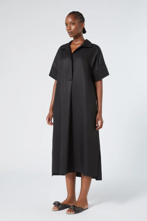 Marina Rinaldi - Robe longue en tencel et lin