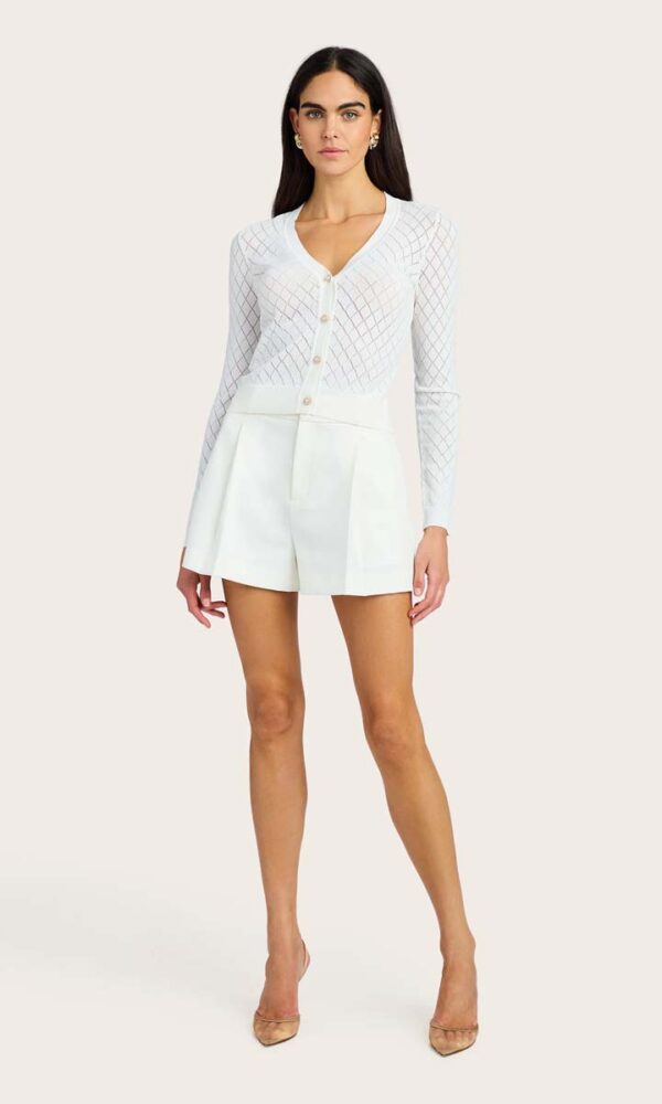 Short en crêpe Sena blanc