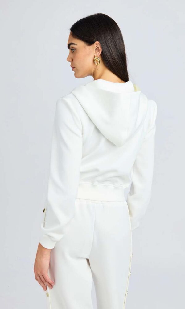 Zira Scuba Hoodie White Zola Scuba Pants White - Image 6