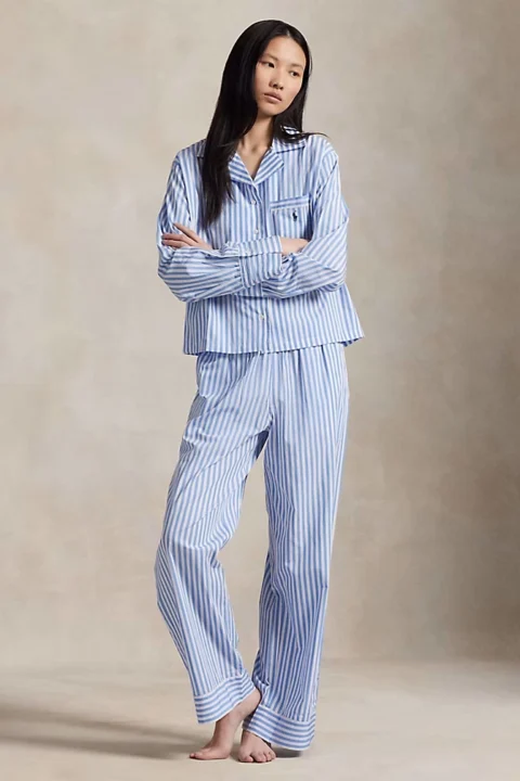 Ralph Lauren - Long-Sleeve Poplin Pajama Set