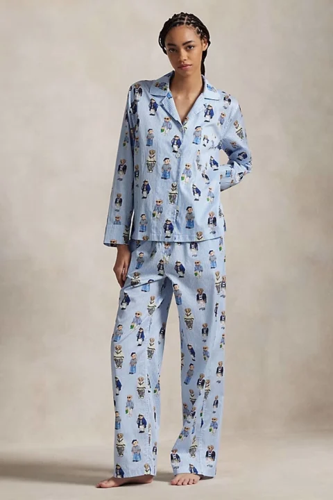 Ralph Lauren - Polo Bear Cotton Long-Sleeve Pajama Set