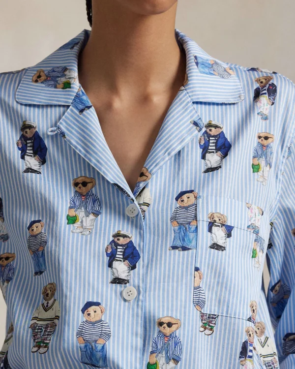 Ralph Lauren - Ensemble de pyjama à manches longues en coton Polo Bear - Image 5