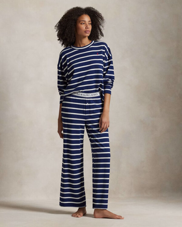 Striped Long-Sleeve Pajama Set