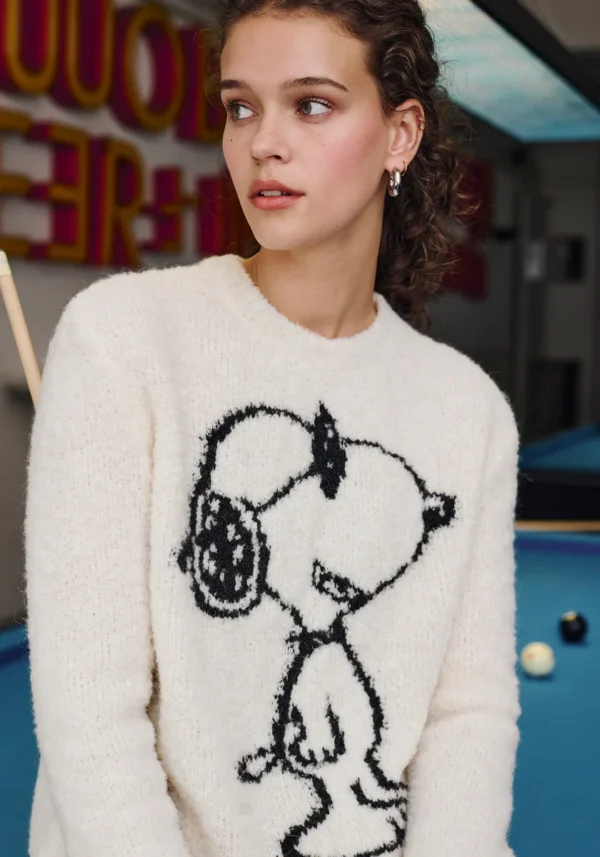 Princess Goes Hollywood | Pull douillet blanc Snoopy - Image 2