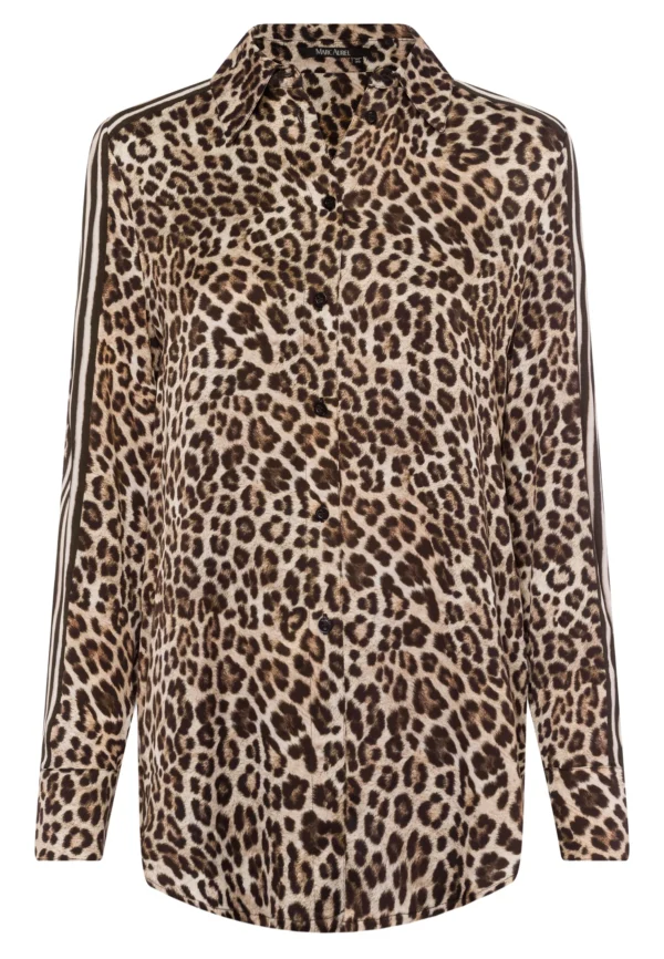 Marc Aurel | Chemise à imprimé léopard et rayures - Image 2