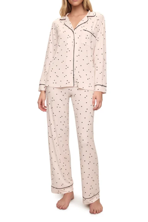 Eberjey-Little heart 2 pc Gisele long PJ set