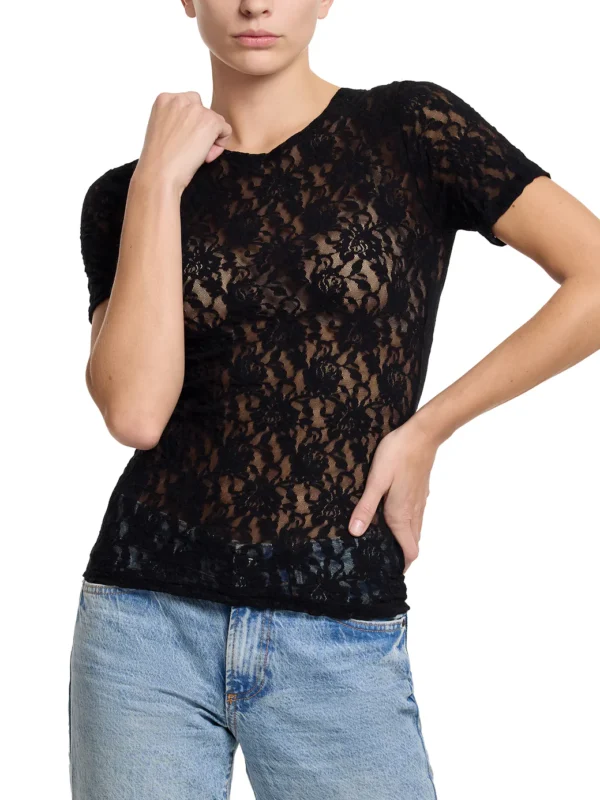 Hanky Panky-Signature Lacer Short Sleeve Top - Image 2