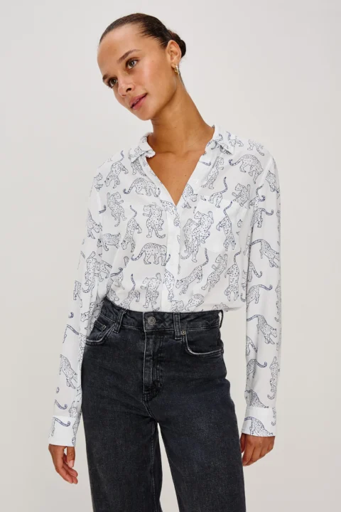 Kathryn shirt Cobalt Jaguar