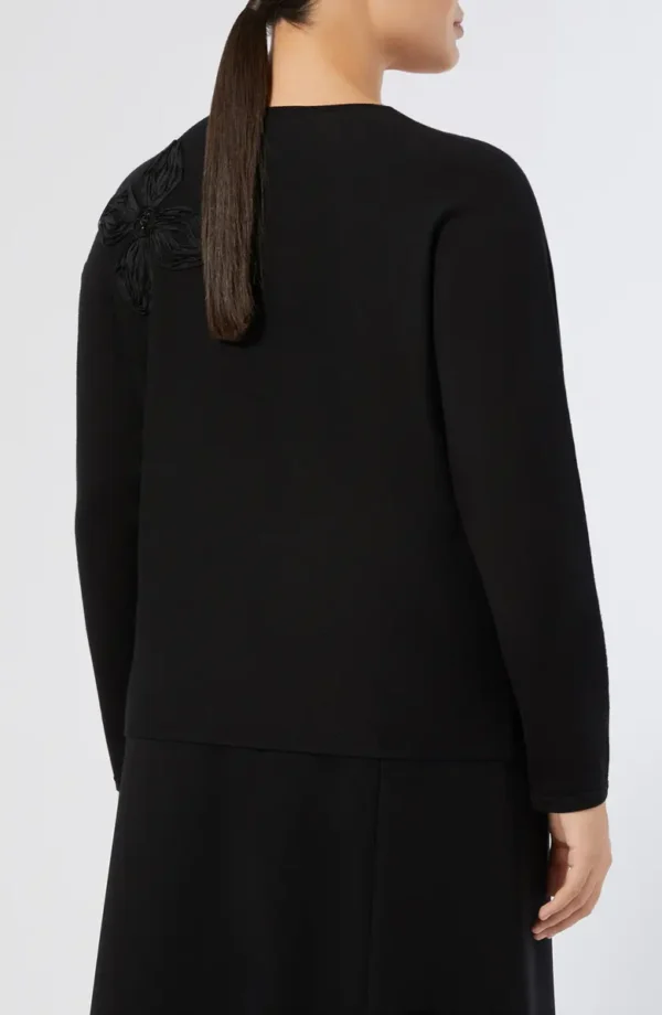 Marina Rinaldi | Ravello Floral Embroidered Sweater - Image 3