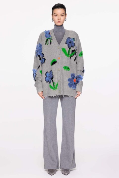 JNBY | Floral Pattern V-neck Cardigan
