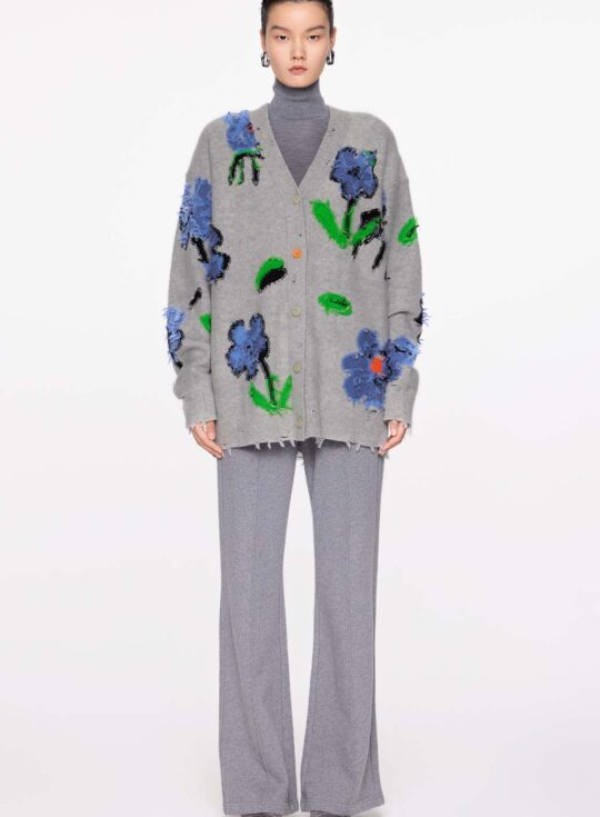 JNBY | Cardigan à col en V à motif floral