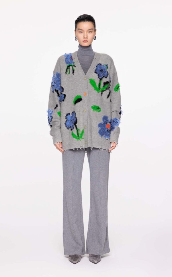 JNBY | Floral Pattern V-neck Cardigan
