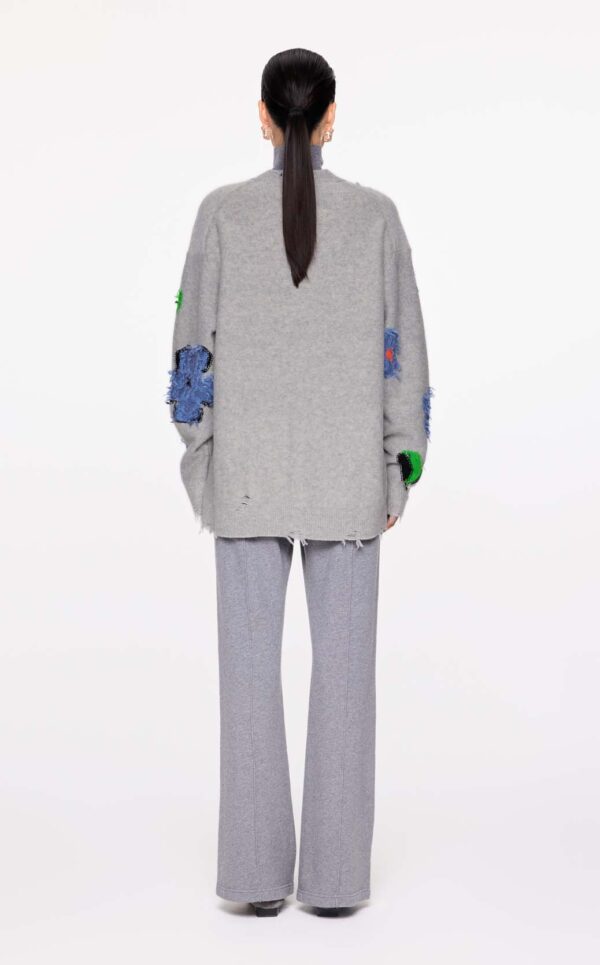 JNBY | Floral Pattern V-neck Cardigan - Image 6