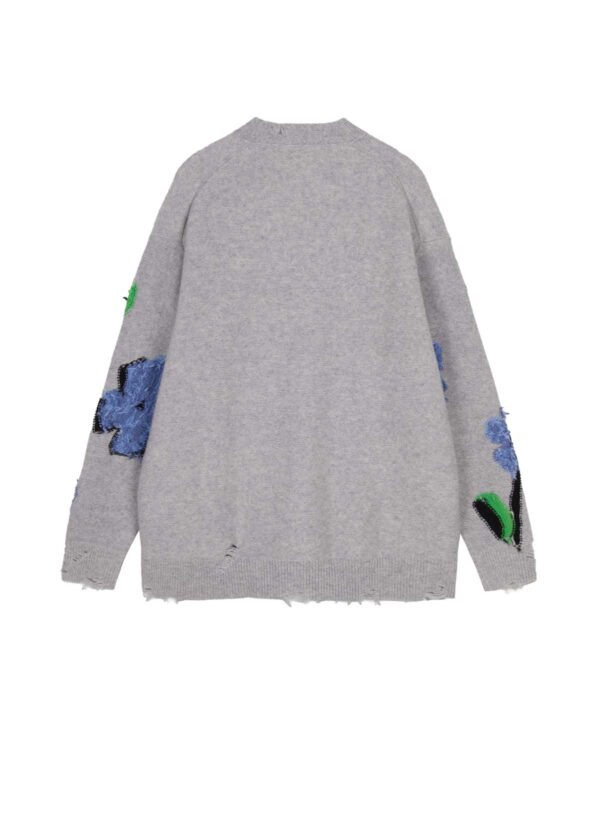 JNBY | Floral Pattern V-neck Cardigan - Image 3