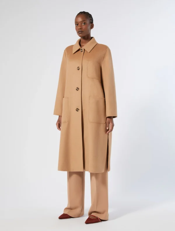 Marina Rinaldi | Manteau en laine vierge marron - Image 4
