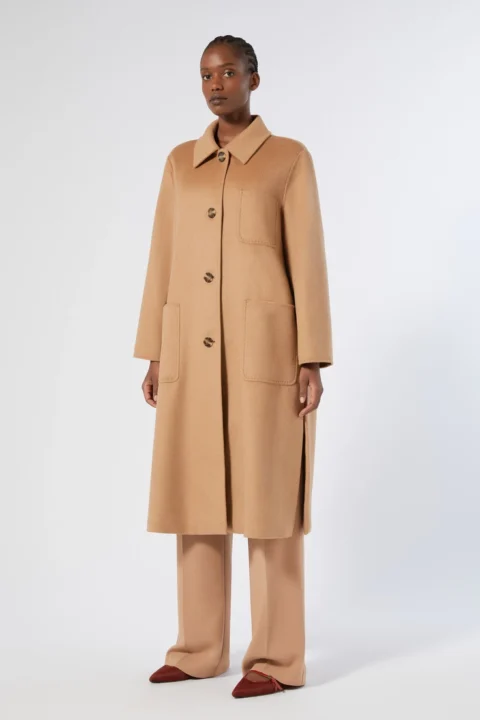 Marina Rinaldi | Manteau en laine vierge marron