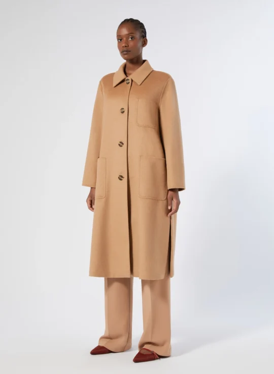 Marina Rinaldi | Manteau en laine vierge marron