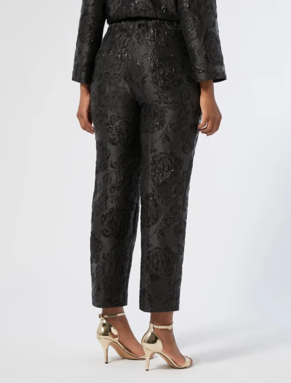 Marina Rinaldi | Pantalon en jacquard, noir - Image 4