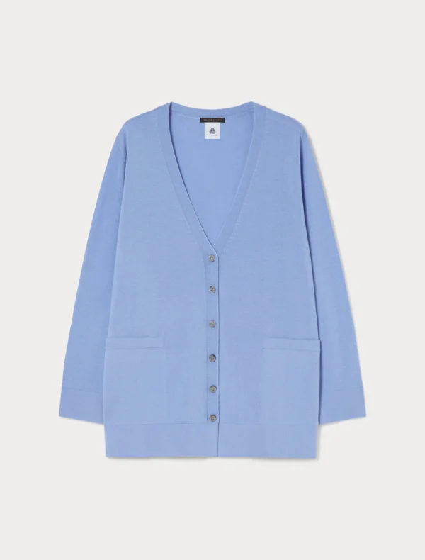 Marina Rinaldi | Cardigan en laine, bleu clair - Image 2