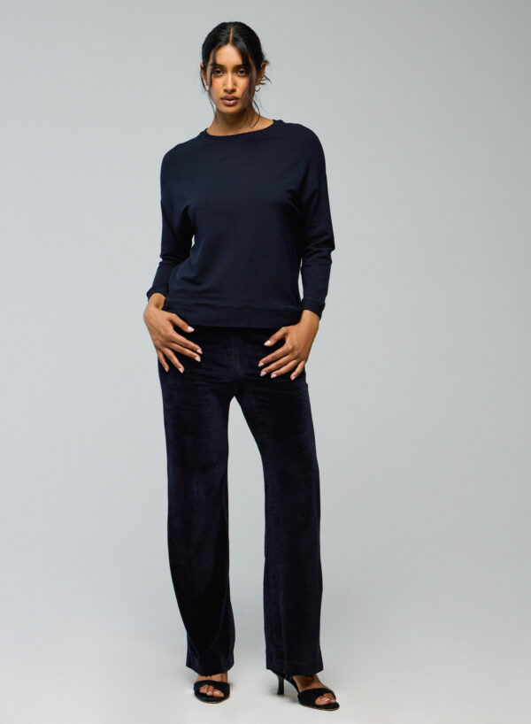 Majestic Filatures | Pantalon classique droit en velours