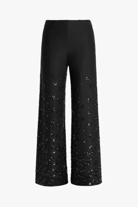 Seductive | Pantalon Kimberly Flower Pearl noir