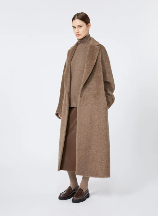 MaxMara | Manteau oversize en alpaga, laine et cachemire