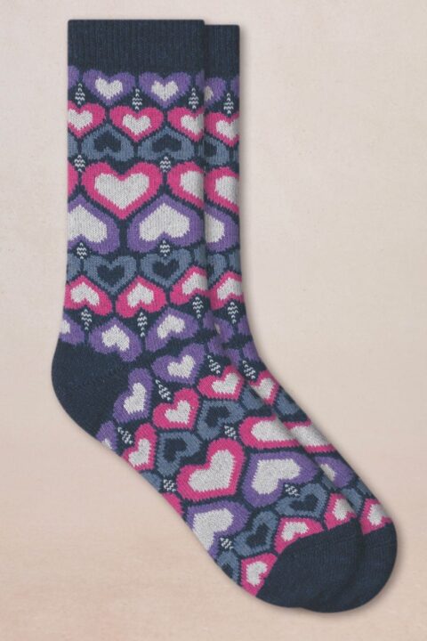 Bleuforêt | Cashmere Heart Sock Set Blue