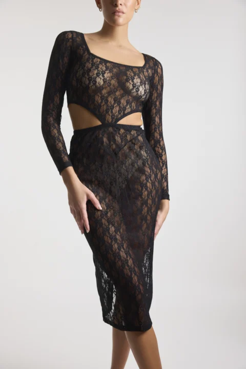 Hanky Panky | Robe Erica Lexi Wood Hanky Panky en noir