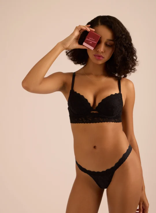 Hanky Panky | VDAY Matchbook G-String In Black