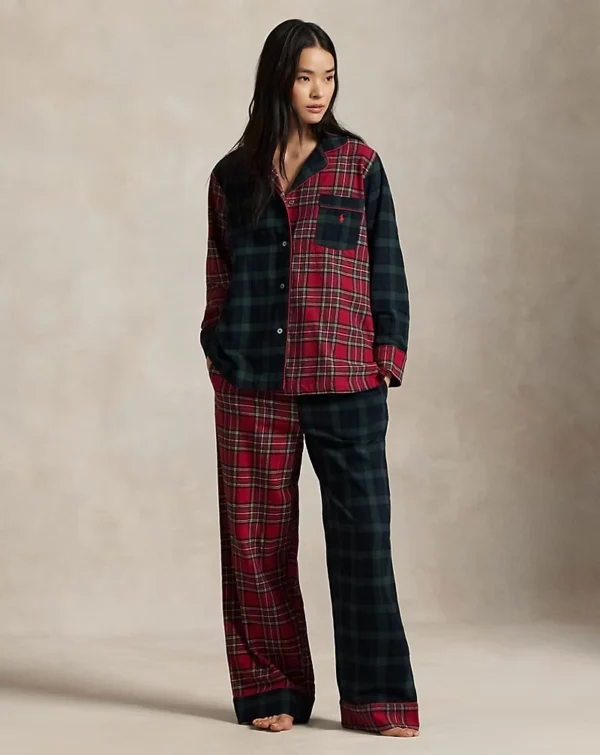 Polo Ralph Lauren |  Plaid Flannel Long-Sleeve Pajama Set