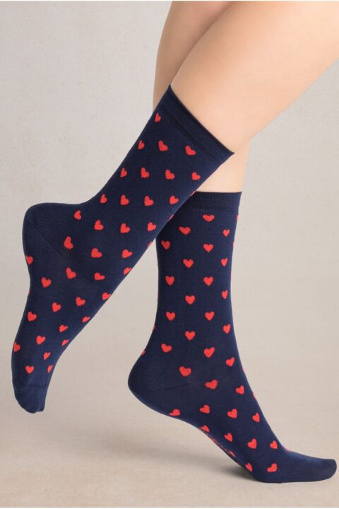 Bleuforêt | Chaussettes All Over Coeurs Ink