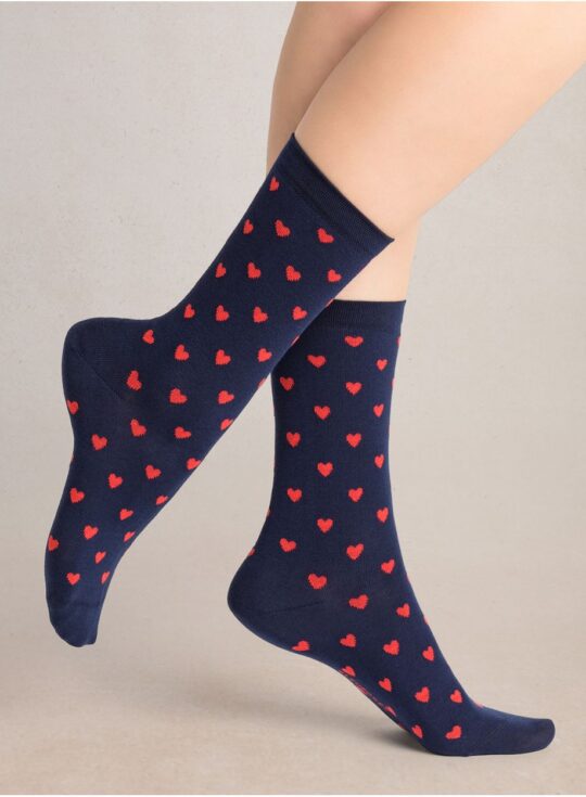 Bleuforêt | Chaussettes All Over Coeurs Ink