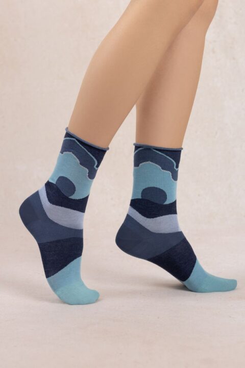 Bleuforêt | Chaussettes veloutées dune Encre
