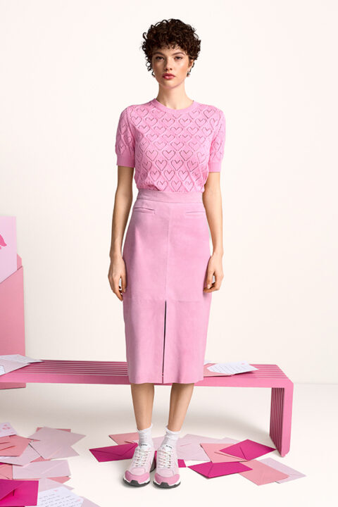 Riani | Tricot à manches courtes à motif cœur