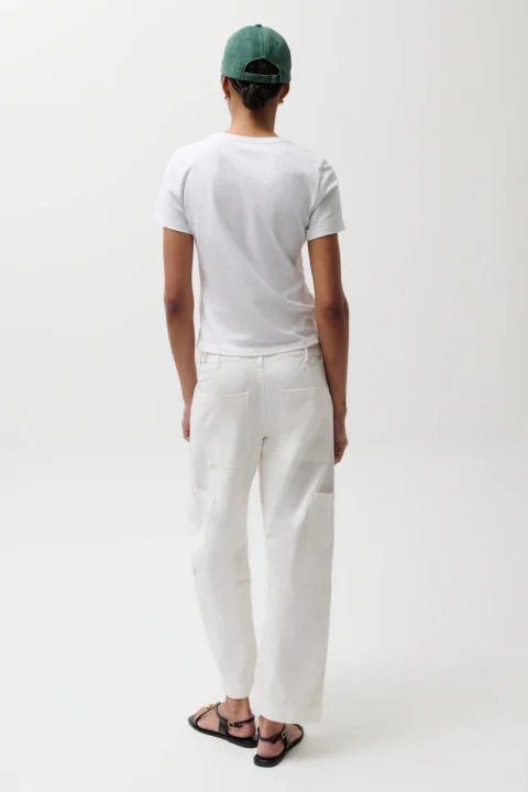 Pistola Denim | Sabrina Curved Utility Pants – White