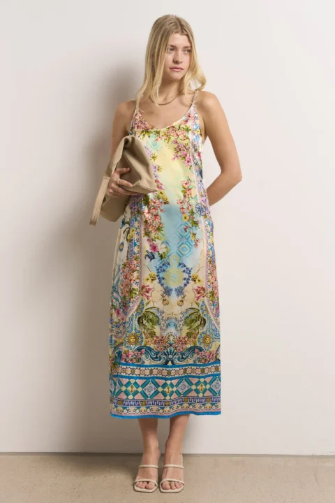 Princess Goes Hollywood | Robe nuisette midi en soie stretch