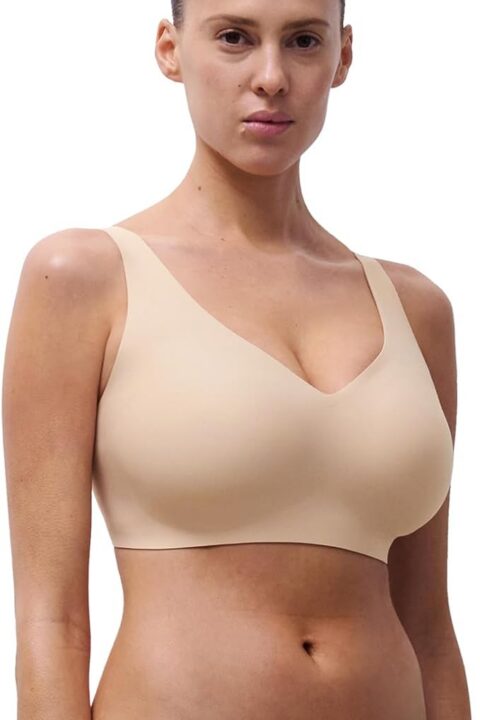 Chantelle - Soutien-gorge de maintien sans armatures, extensible et souple, à effet pigeonnant