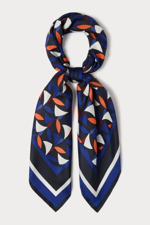 Marina Rinaldi | Foulard en soie – Bleu bleuet