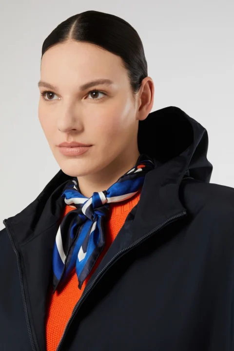 Marina Rinaldi | Foulard en soie – Bleu bleuet