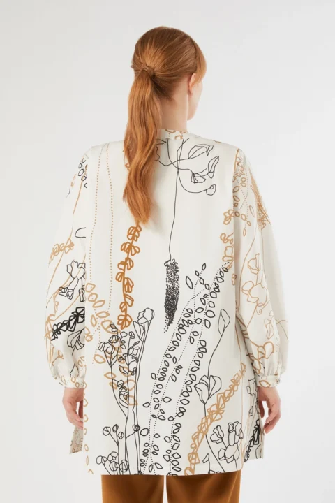 Marina Rinaldi | Tunique en popeline de coton – Blanc