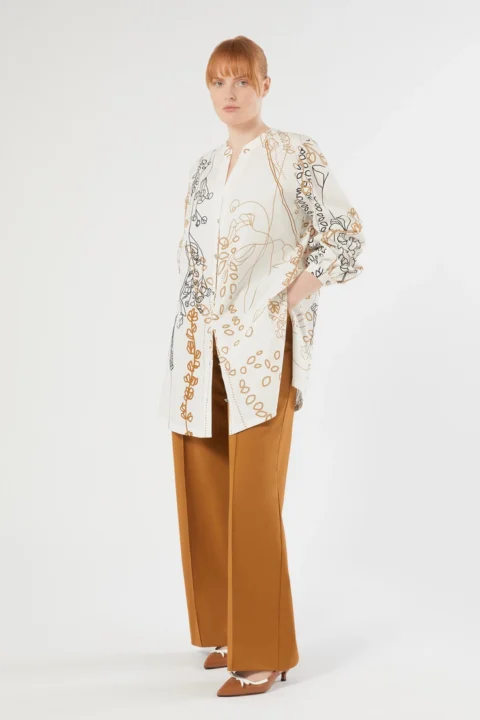 Marina Rinaldi | Cotton Poplin Tunic - White