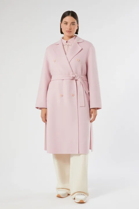 Marina Rinaldi | Manteau double face en laine mélangée – Rose
